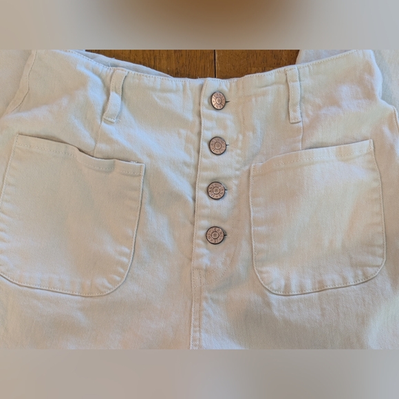 🤍 Entro High-Waisted Button Fly Pants | Cream | Size M - Picture 7 of 16